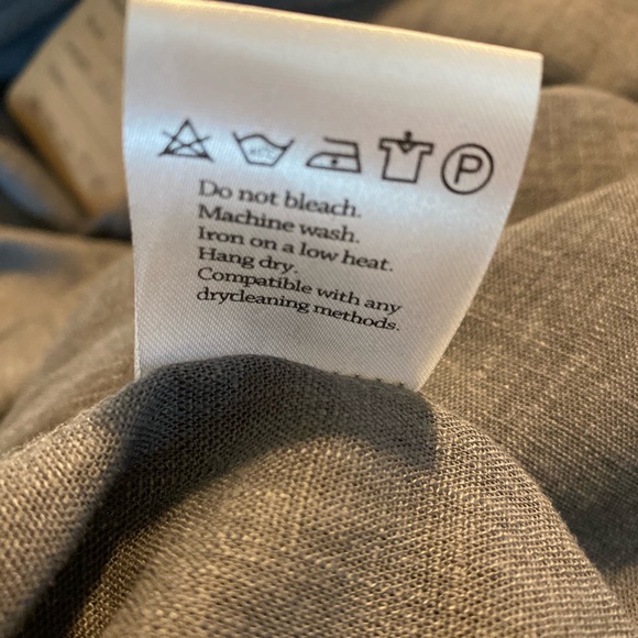 Youga Gray Linen & Cotton Maxi Dress W/Pockets - Picture 9 of 9